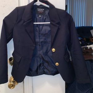 Girl baby blue French toast blazer